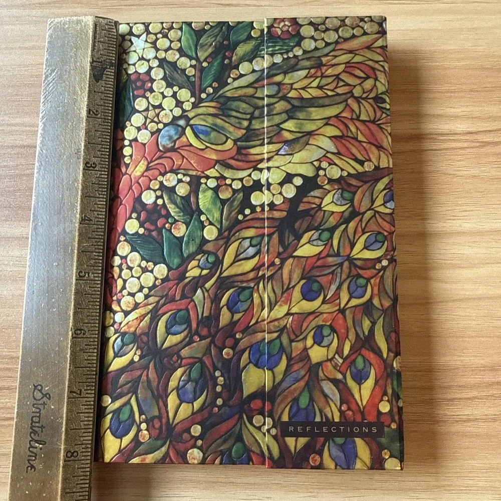 Peter Pauper Press Reflections Peacock Mosaic Hardcover‎ Lined Journal 8.25x6.25
